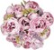 Artificial Peony Flowers Silk Peonies Fake Flower Bouquet Arrangements for Home Wedding Party Decoration